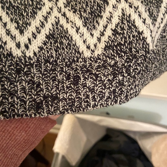 Chic Cowl Neck Sweater in Gray and Cream By Derek Love - Picture 6 of 13